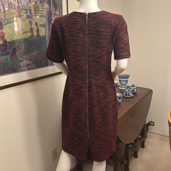 Ann Taylor Black and Red Tweed Dress Size 10 Petite - Picture 4 of 10